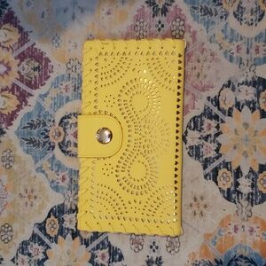Yellow wallet/clutch purse